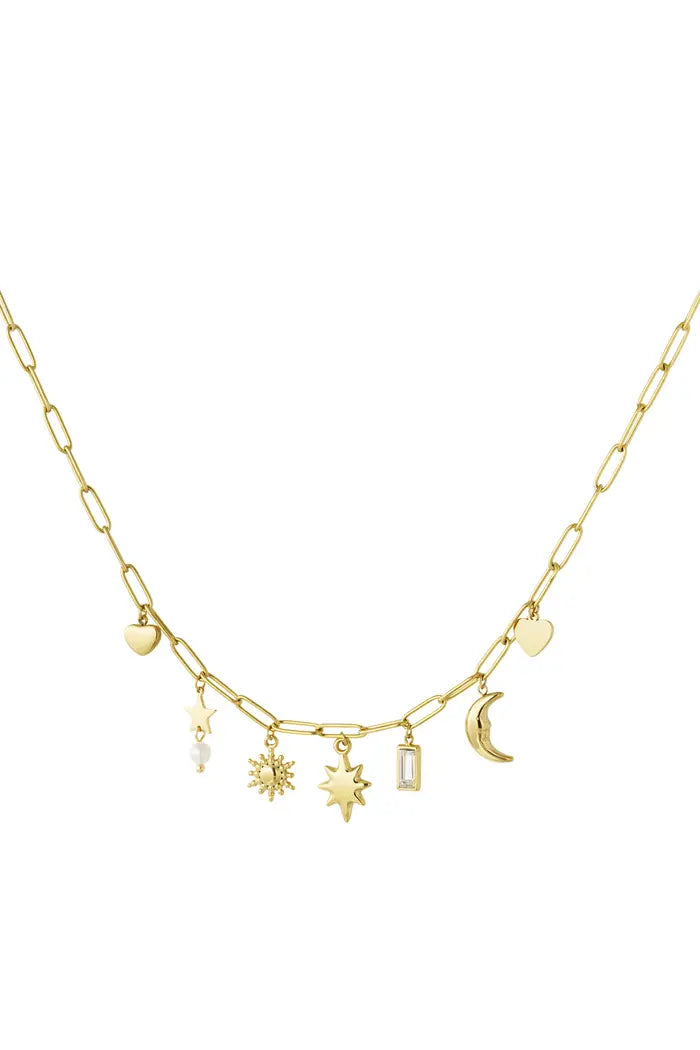 "Charm" necklace stars