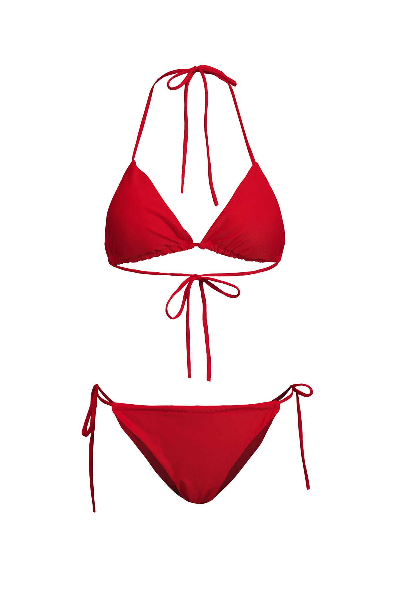 "Beach" bikini red