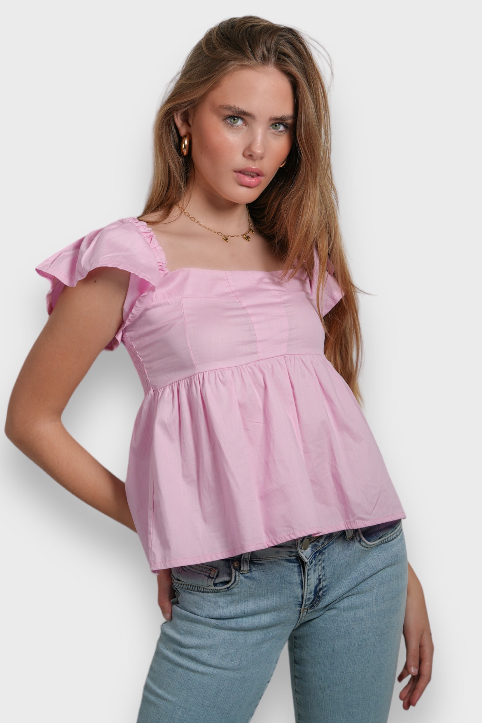 "June" blouse pink