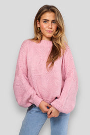 "Keep me warm" sweater baby pink
