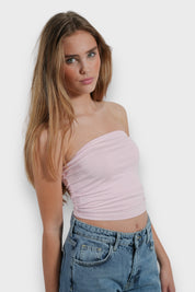 "Tube" top baby pink
