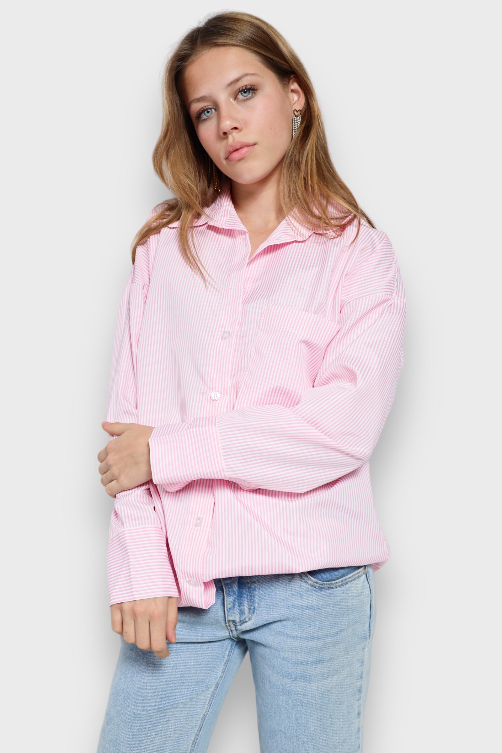 "Get cozy" blouse pink