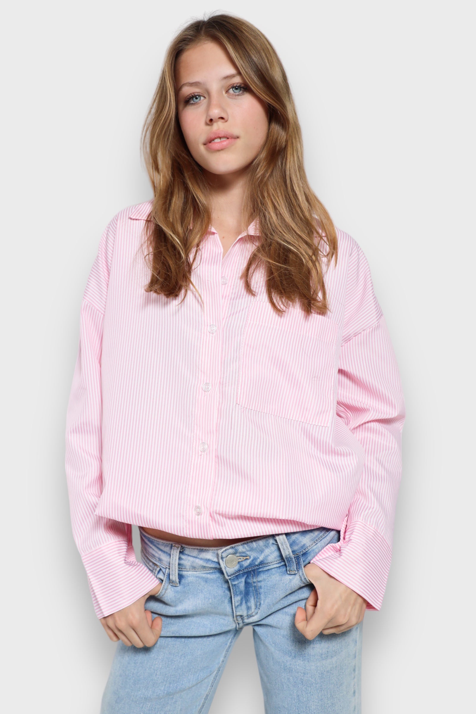 "Get cozy" blouse pink