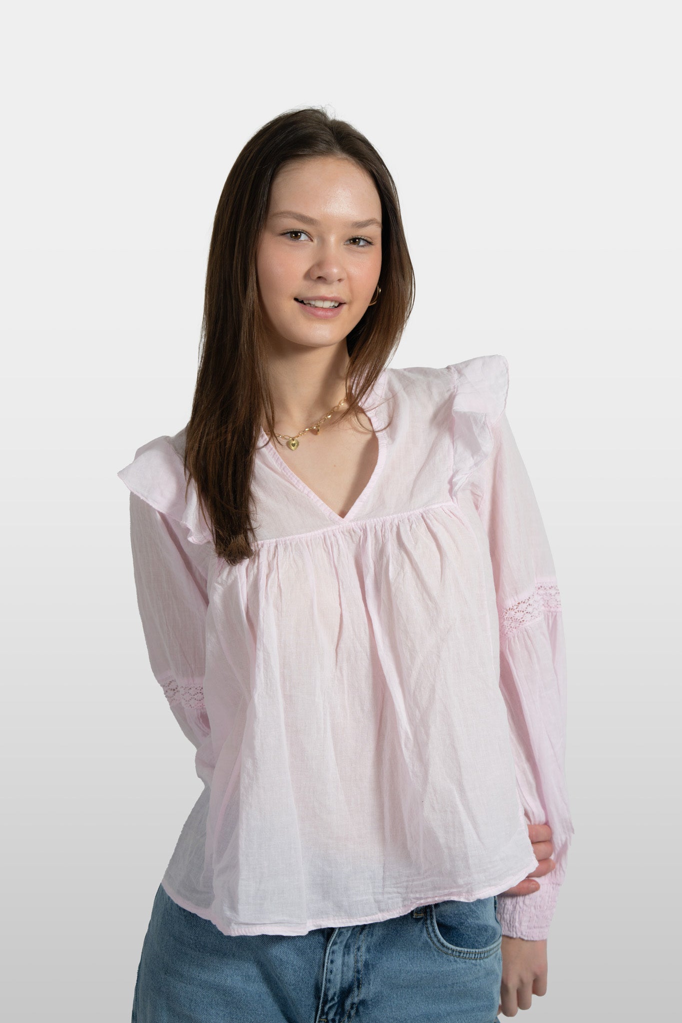 "Glory" blouse baby pink