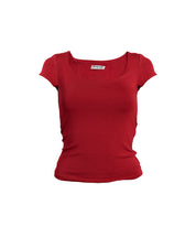 "Lola" top red