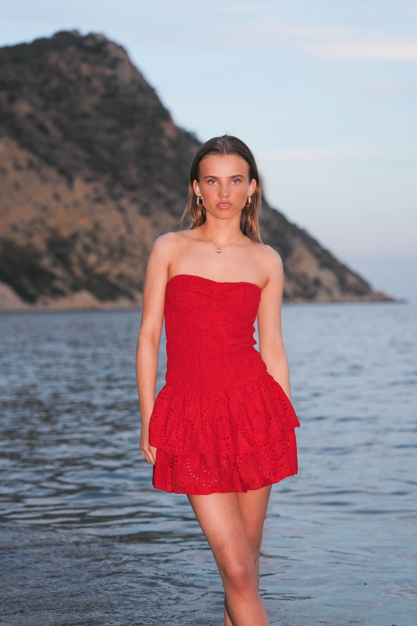"Night out" dress red