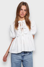 "Lovely" blouse white