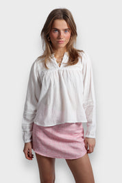 "Tweed" skirt pink