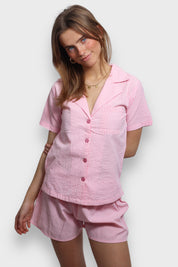 "Check" pyjama pink