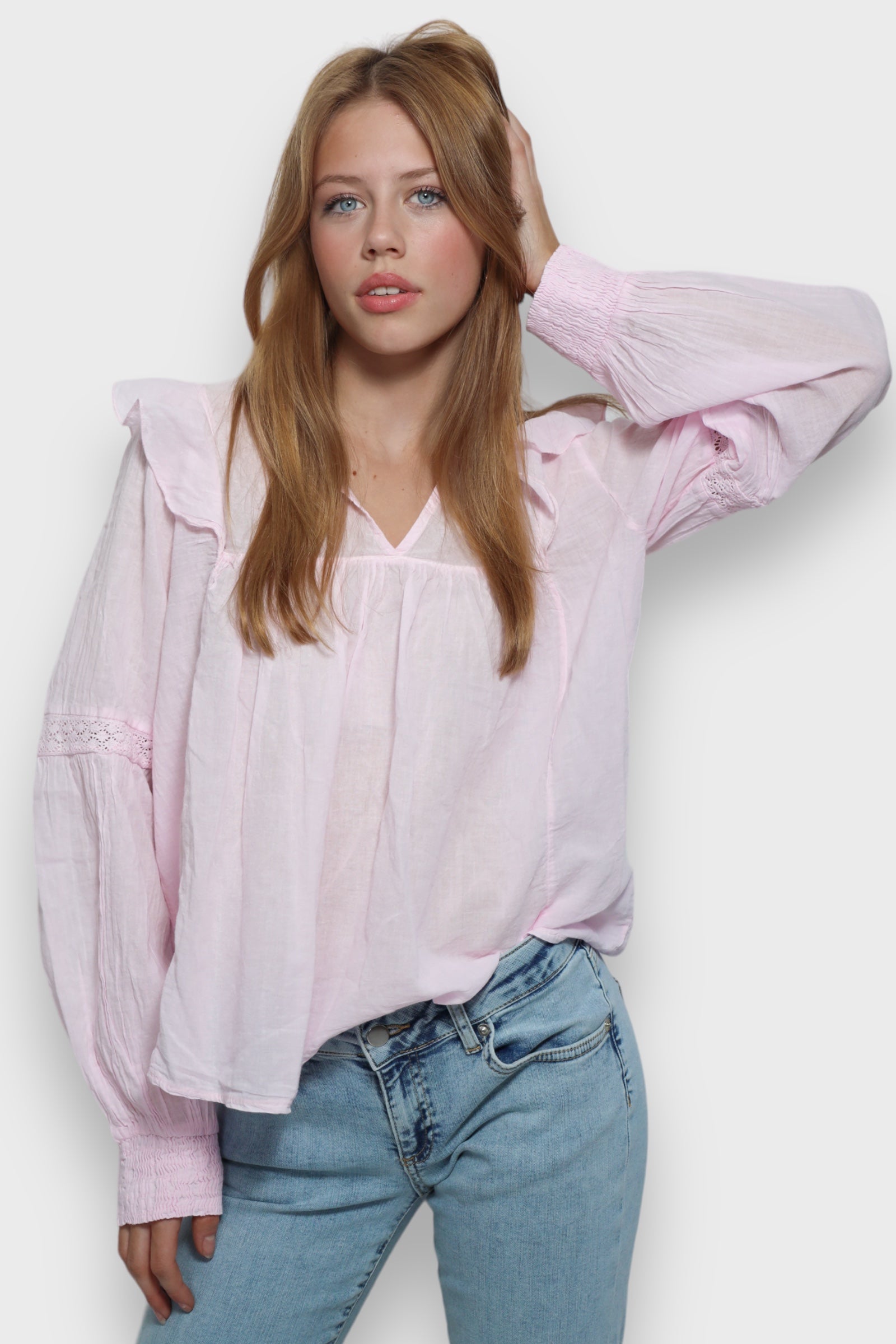 "Glory" blouse baby pink